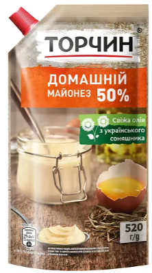 Майонез Торчин Домашній 50% 520 г